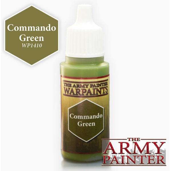 Clearance - The Army Painter - Warpaints - Commando Green