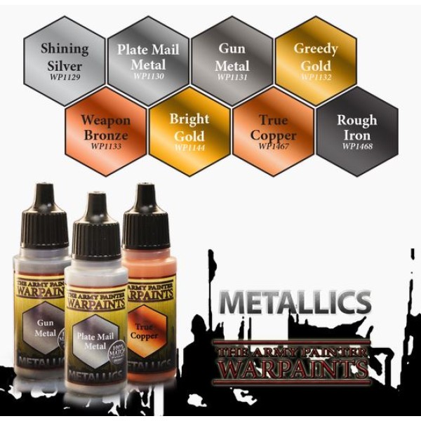 Clearance - The Army Painter - Warpaints - Metallics - Rough Iron