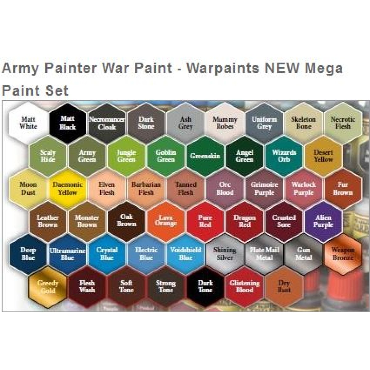 The Army Painter Warpaints Mega Paint Set
