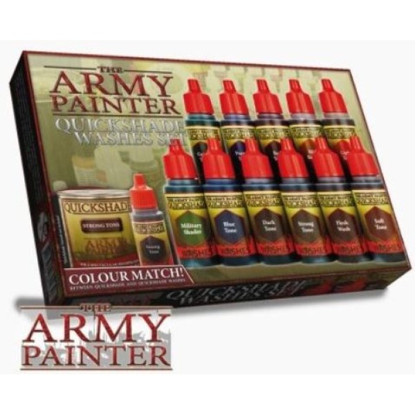 Clearance - The Army Painter - Warpaints - Quickshade Washes Set (improved**)