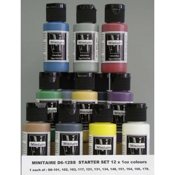 Badger Minitaire Airbrush Paint Set - Starter Set