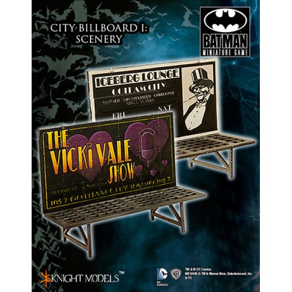 Batman Miniatures Game - Scenery - City Bill Board I