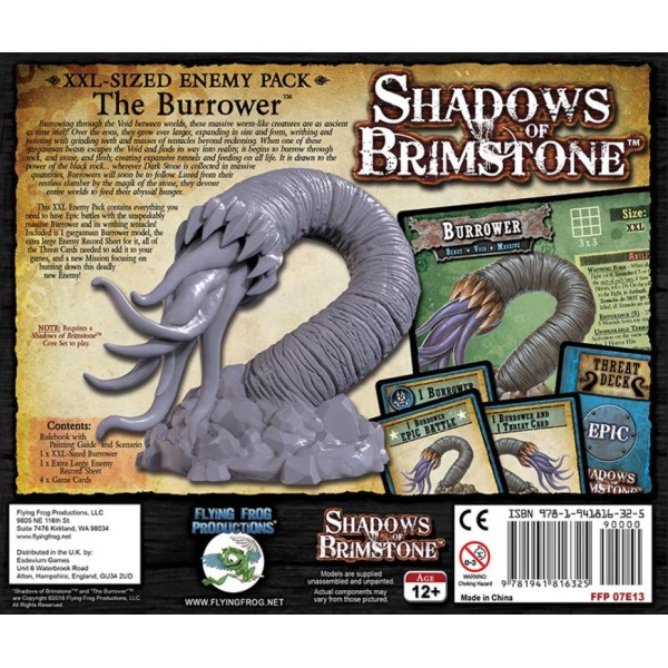 Shadows of Brimstone - The Burrower - XXL Enemy Pack