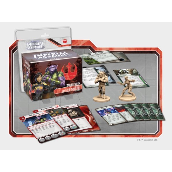 Star Wars - Imperial Assault - Sabine Wren and Zeb Orrelios Ally Pack