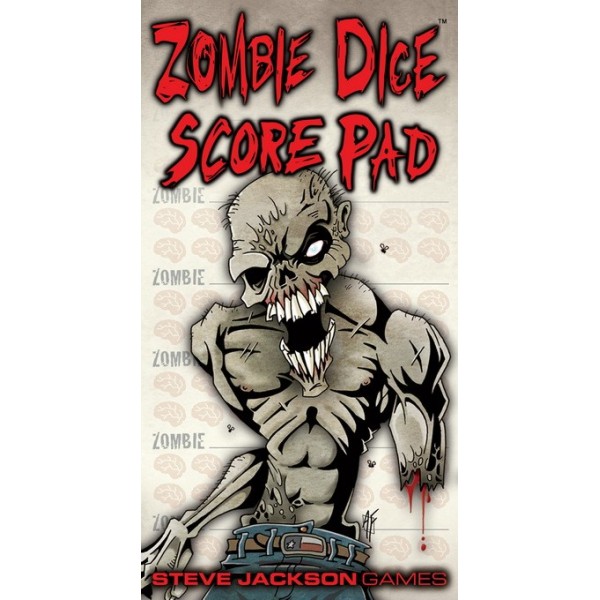 Clearance - Zombie Dice - Score Pad