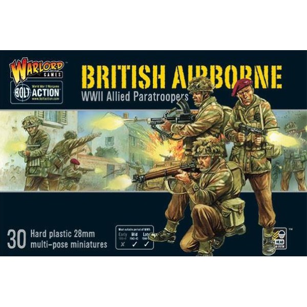 Bolt Action - British - British Airborne WWII Allied Paratroopers