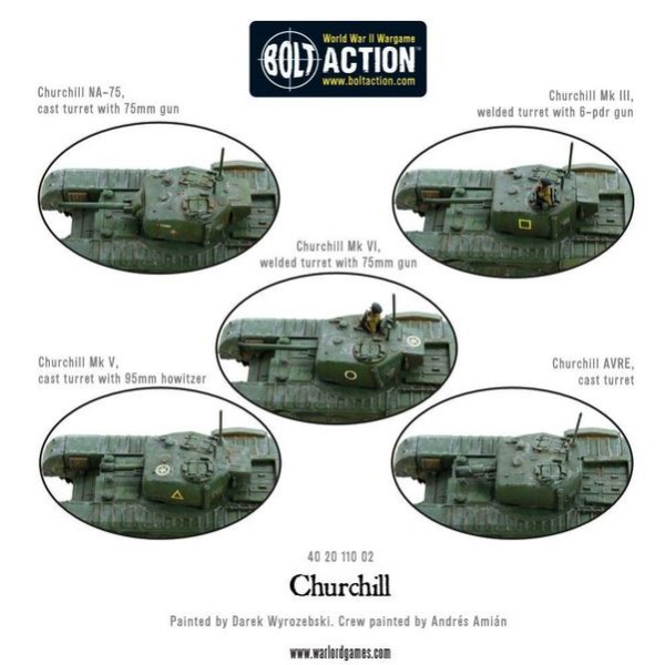 Bolt Action - British - Churchill Tank (Plastic)