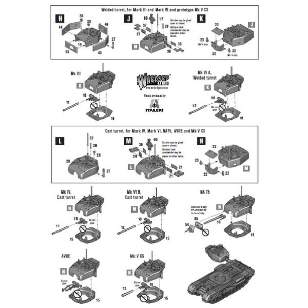 Bolt Action - British - Churchill Tank (Plastic)