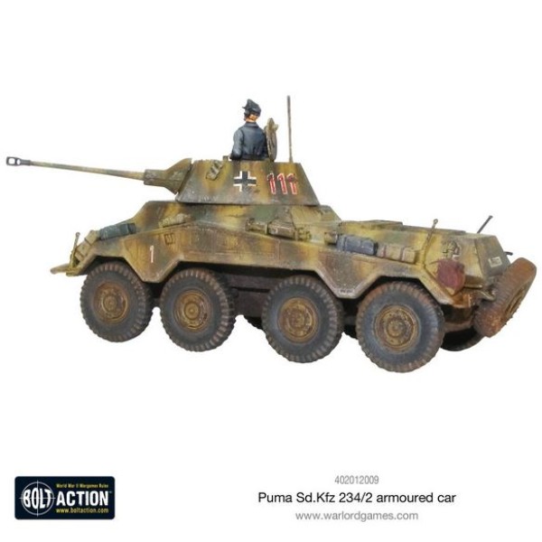 Bolt Action - Germany - Puma Sd.Kfz 234/2 Armoured Car (plastic)