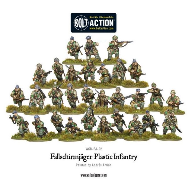 Bolt Action - Germany - Fallschirmjager Plastic Boxed Set