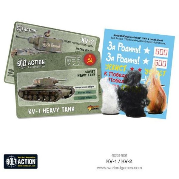 Bolt Action - Soviet - KV1/2 Heavy Tank Plastic Box Set