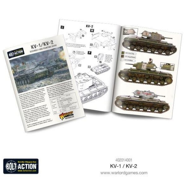 Bolt Action - Soviet - KV1/2 Heavy Tank Plastic Box Set