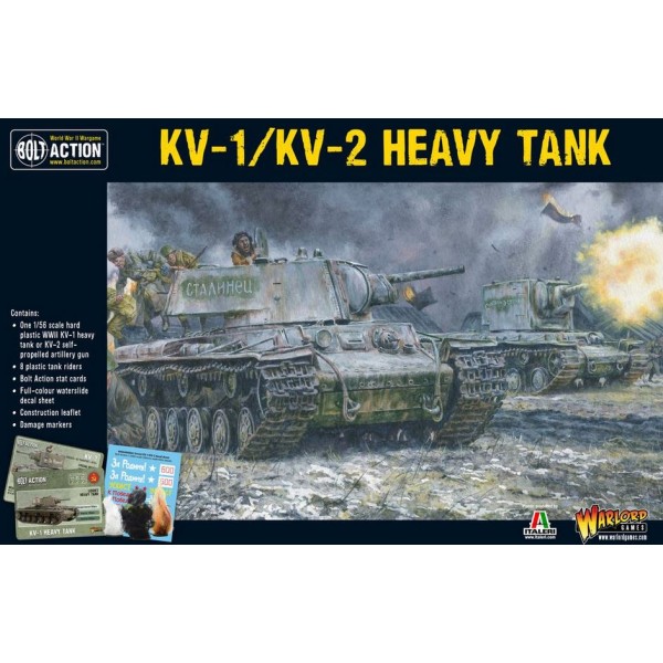 Bolt Action - Soviet - KV1/2 Heavy Tank Plastic Box Set