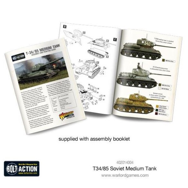 Bolt Action - Soviet - T-34/85 Medium Tank (plastic)