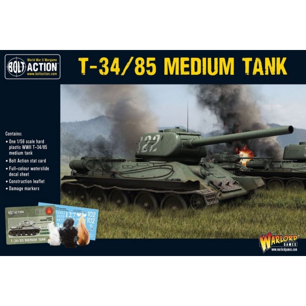 Bolt Action - Soviet - T-34/85 Medium Tank (plastic)