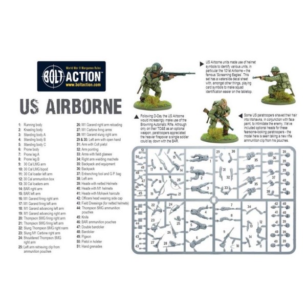 Bolt Action - US - US Airborne Plastic Boxed Set