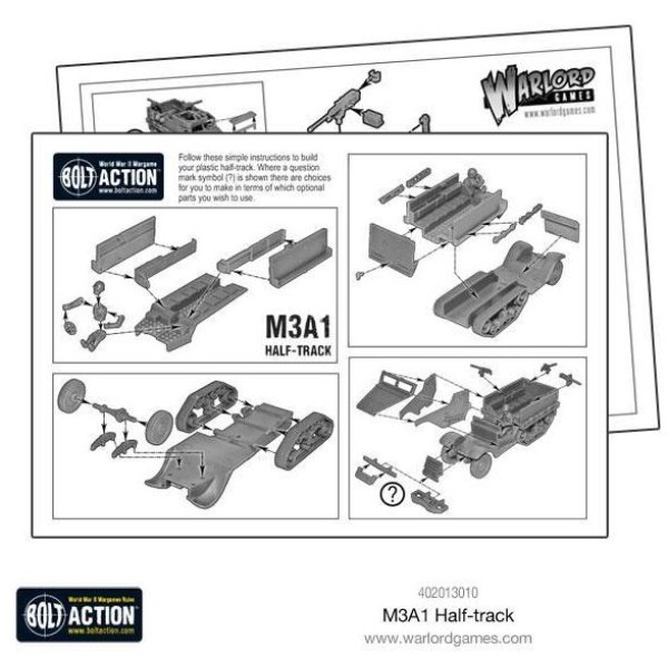 Bolt Action - US - (NEW) M3A1 Half-track (plastic)