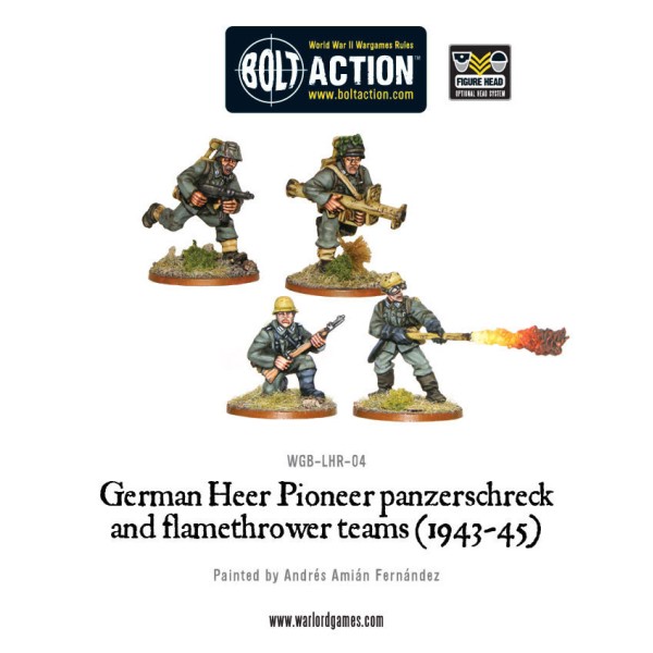 Bolt Action - Germany - Heer Pioneer Panzerschreck and Flamethrower Teams