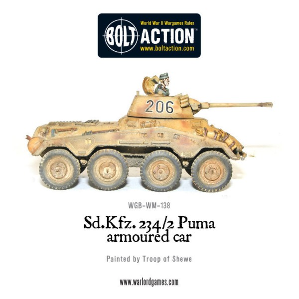 Bolt Action - Germany - Sd.Kfz 234/2 Puma Armoured Car