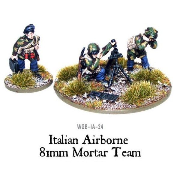 Bolt Action - Italy - Italian Airborne 81mm Mortar Team