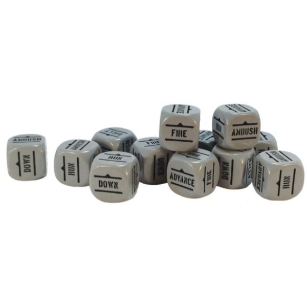 Bolt Action 2nd Edition - Order Dice - Grey