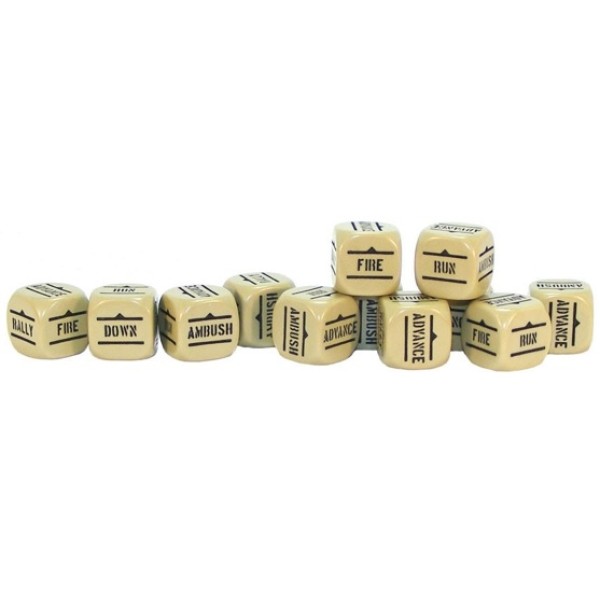 Bolt Action 2nd Edition - Order Dice - Sand