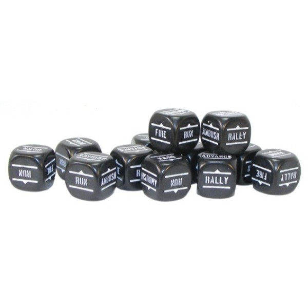 Bolt Action 2nd Edition - Order Dice - Black 