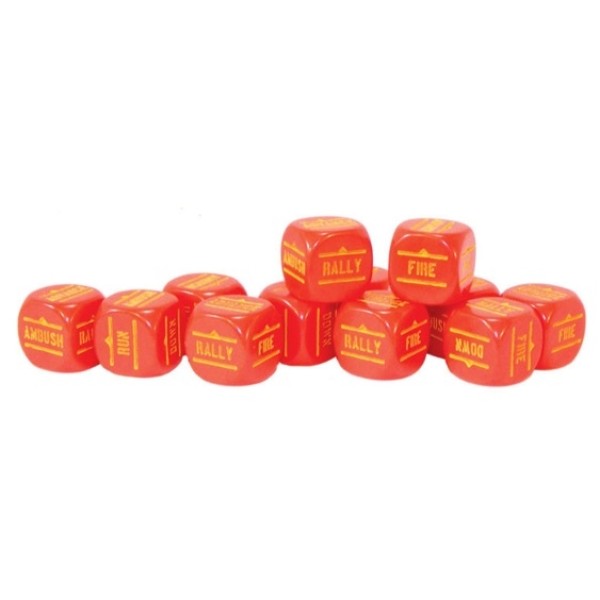 Bolt Action 2nd Edition - Order Dice - Red