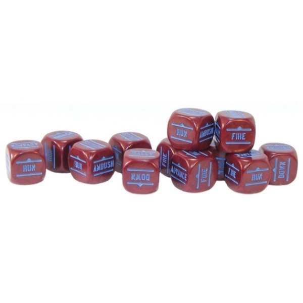 Bolt Action 2nd Edition - Order Dice - Maroon