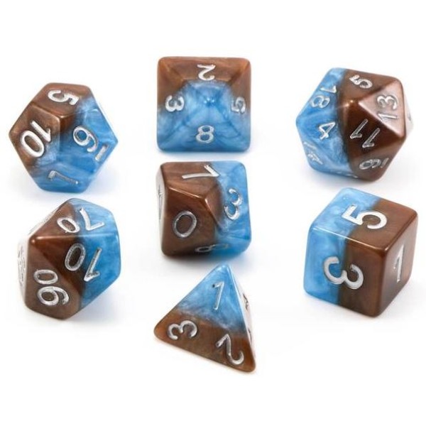 Halfsies RPG Dice - Earth Elemental Set 