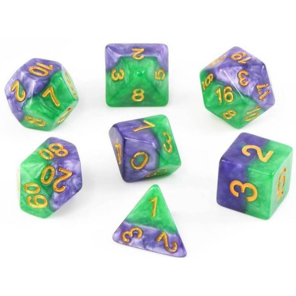 Halfsies RPG Dice - Gamma Set 