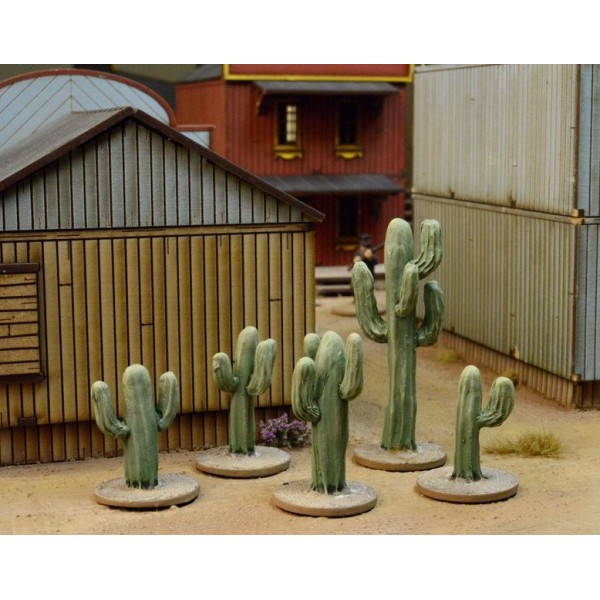 Dead Man's Hand - Terrain - 5 Resin Cacti