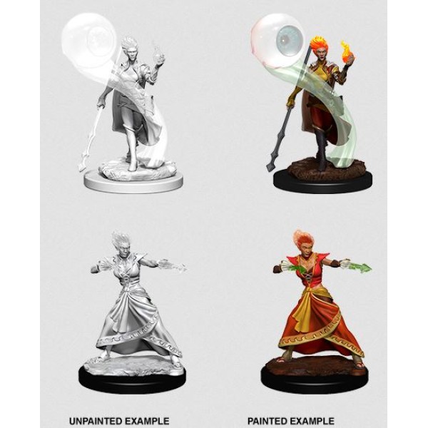 Clearance - D&D - Nolzur's Marvelous Unpainted Minis: Fire Genasi Female Wizard