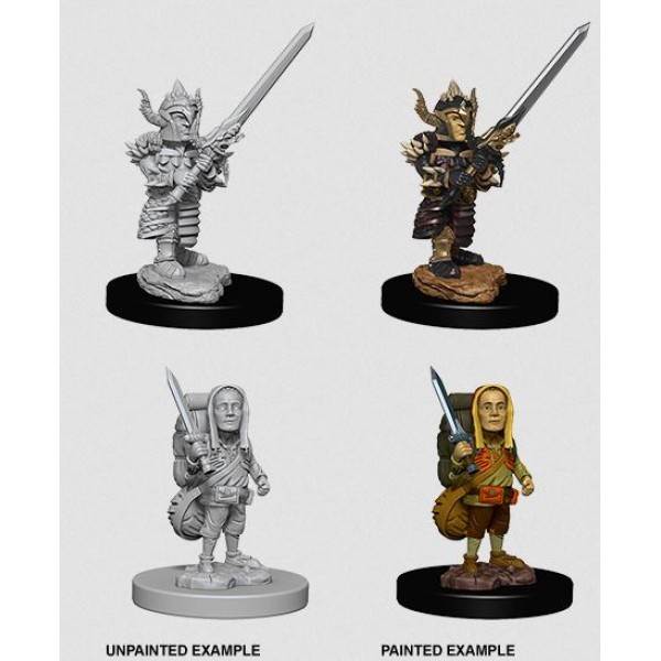 Clearance - D&D - Nolzur's Marvelous Unpainted Minis: Halfling Male Fighter