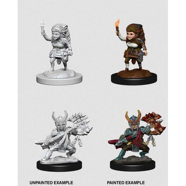 Clearance - D&D - Nolzur's Marvelous Unpainted Minis: Halfling Female Fighter