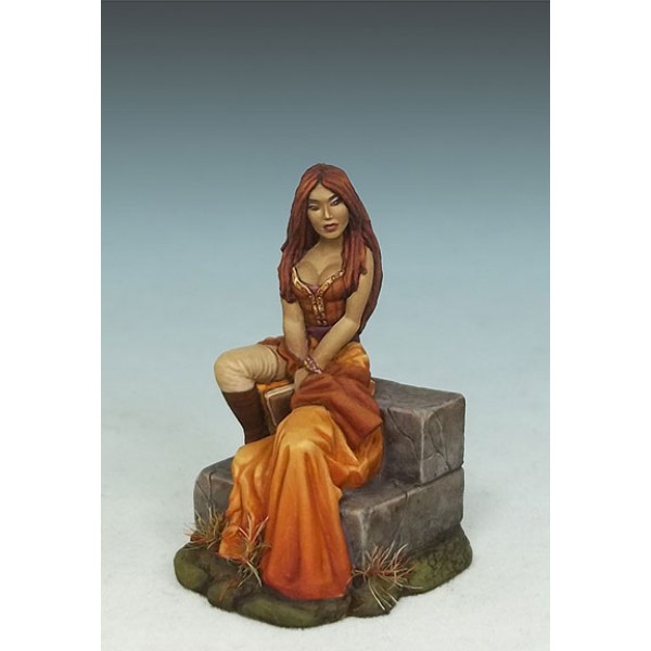 Dark Sword Miniatures - Elmore Masterworks - Female Mage on Stairs