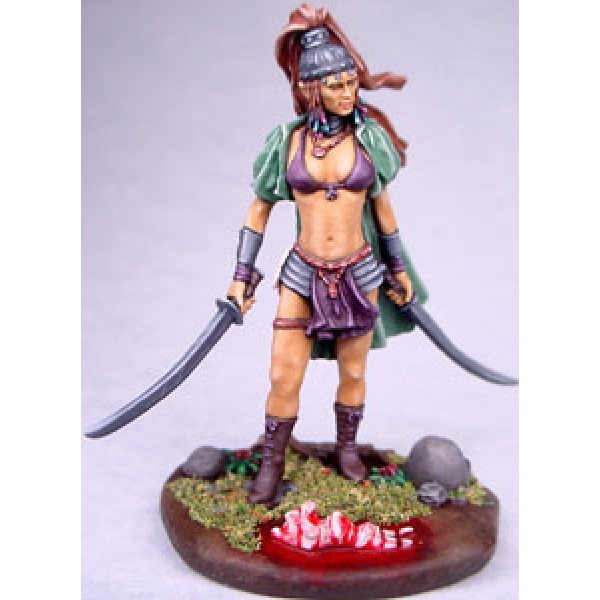 Dark Sword Miniatures - Parkinson Masterworks - Jinsu Babe - Female Dual Wield Warrior