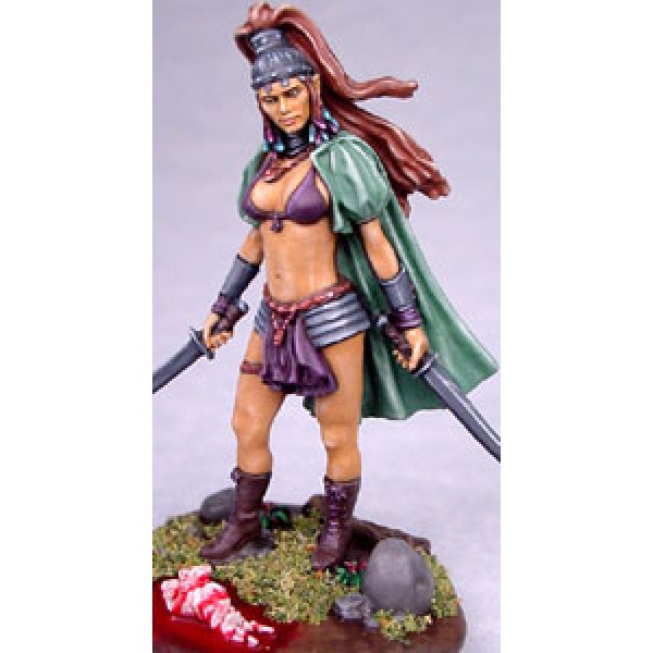 Dark Sword Miniatures - Parkinson Masterworks - Jinsu Babe - Female Dual Wield Warrior