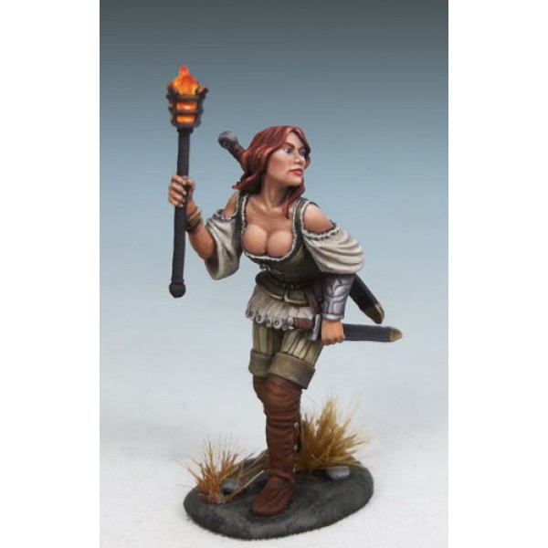 Dark Sword Miniatures - DiTerlizzi Masterworks - Raven Switchsword, Female Rogue