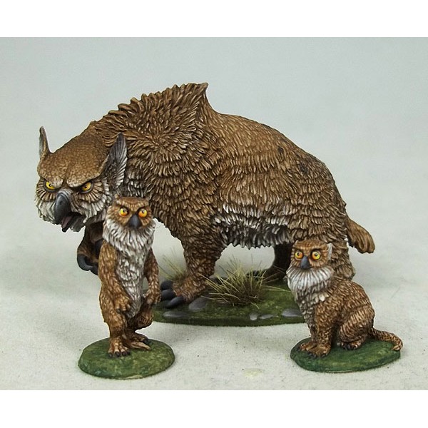 Dark Sword Miniatures - DiTerlizzi Masterworks - Owlbear and Cubs
