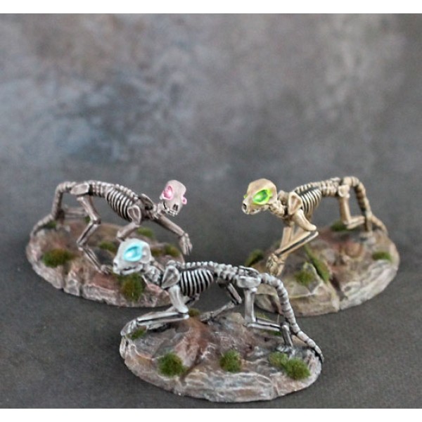 Dark Sword Miniatures - Visions in Fantasy - Undead Kitty Cats of Doom x 3