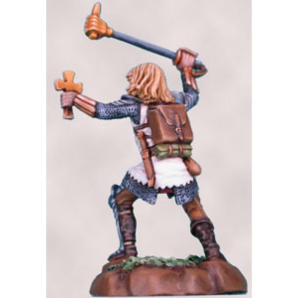 Dark Sword Miniatures - Visions in Fantasy - Male Cleric w/ Hammer Mace