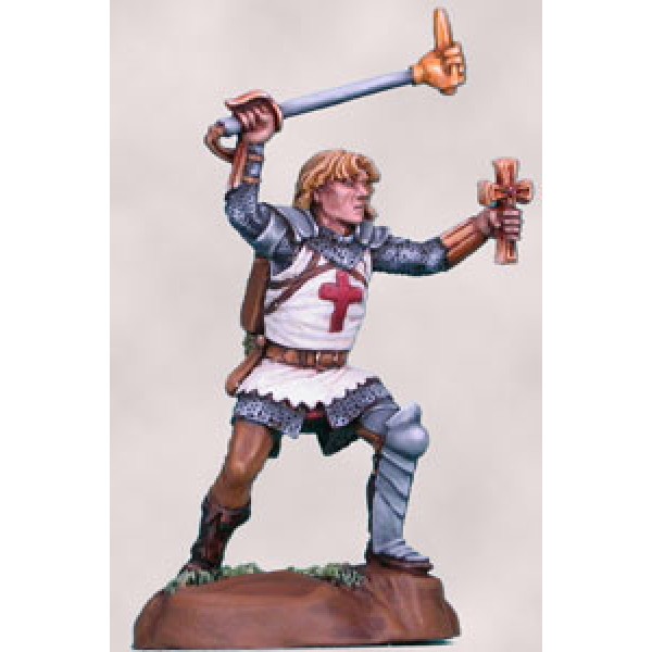 Dark Sword Miniatures - Visions in Fantasy - Male Cleric w/ Hammer Mace