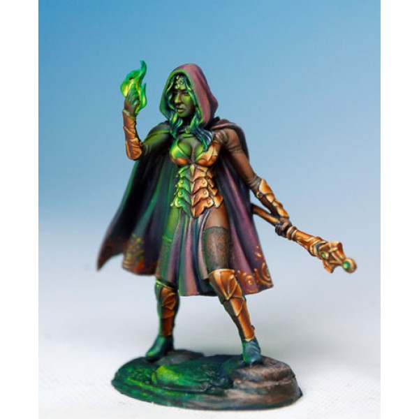 Dark Sword Miniatures - Visions in Fantasy - Female Mage w/ Staff II