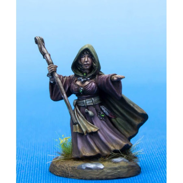 Dark Sword Miniatures - Visions in Fantasy - Female Halfling Mage w/ Staff