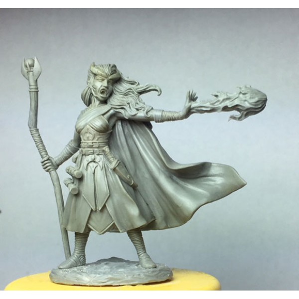 Dark Sword Miniatures - Visions in Fantasy - Female Demonkin Mage