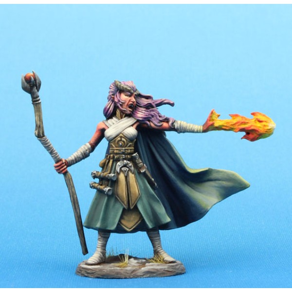 Dark Sword Miniatures - Visions in Fantasy - Female Demonkin Mage
