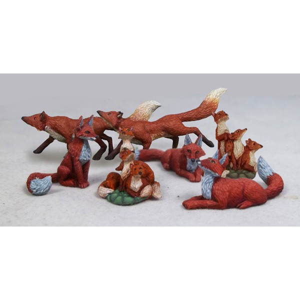 Dark Sword Miniatures - Stephanie Law Masterworks - Fox Pack (7)