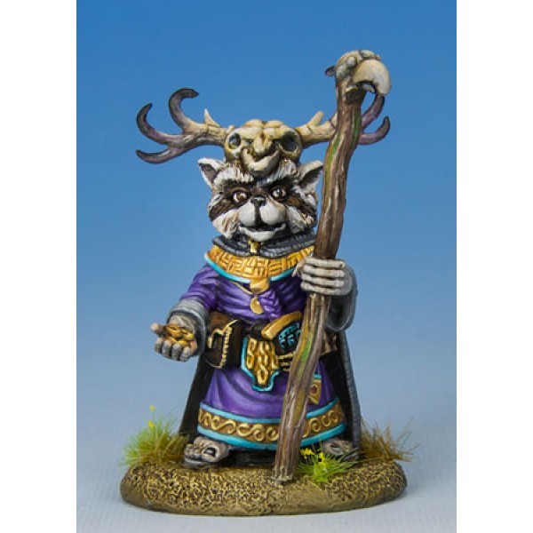 Dark Sword Miniatures - Critter Kingdoms - Raccoon Druid w/ Staff