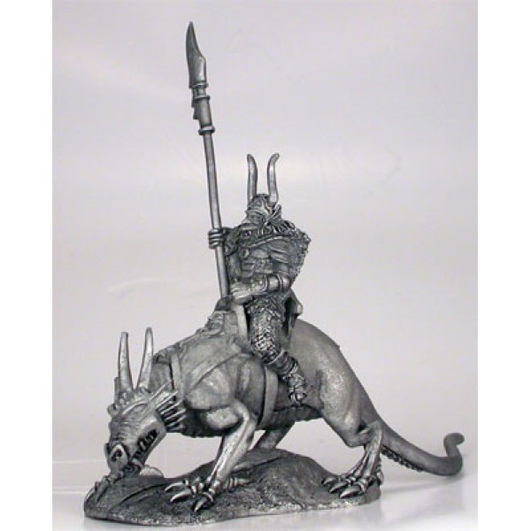 Dark Sword Miniatures - Elmore Masterworks - Chaos Warrior on Lizard Mount